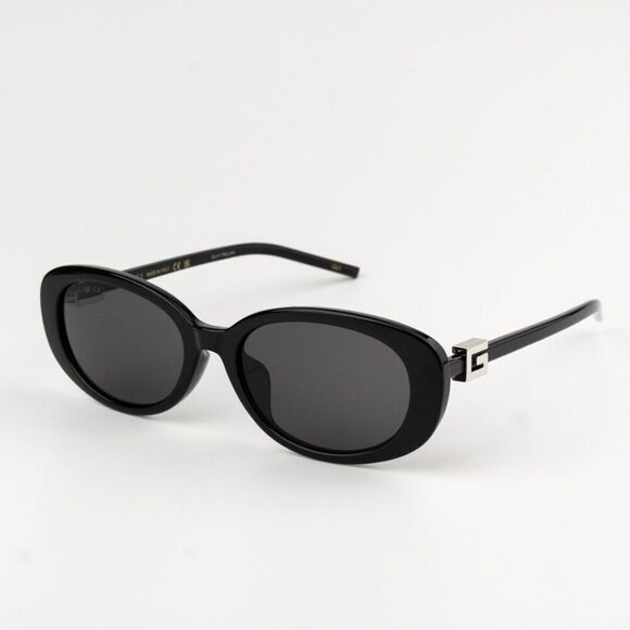 NEW Gucci GG1684SA 001 Black Grey Unisex Oval Sunglasses GG 1684SA main image 8